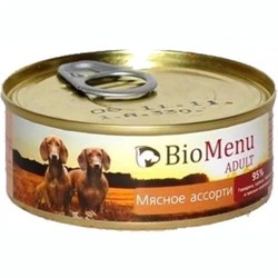 Био Меню  консервы д/собак Мясное ассорти - фото 13223