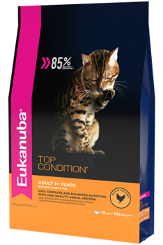 Eukanuba Cat корм с домашней птицей для взрослых кошек - фото 14494