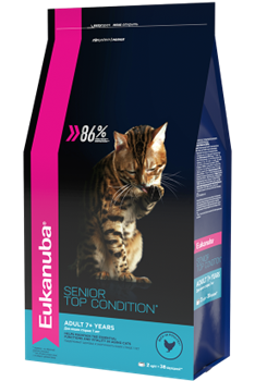 Eukanuba Cat корм с домашней птицей для пожилых кошек - фото 14498