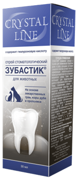 Аписан Crystal Line Зубастик спрей стоматологический д/животных 30мл - фото 24322