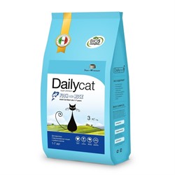 Dailycat ADULT Steri lite Fish and Rice  корм для взрослых стерилизованных кошек с рыбой и рисом - фото 27721