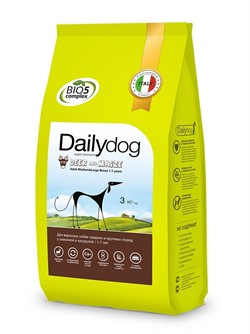 "Dailydog ADULT MEDIUM&LARGE BREED Deer and Maize  корм для взрослых собак средних и крупных пород с олениной и кукурузой - фото 27833