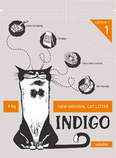 INDIGO наполнитель бентонитовый Карбон - фото 28681