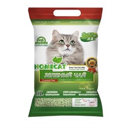 Homecat Комкующийся наполнитель "Эколайн" Зеленый Чай - фото 30569
