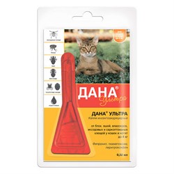 Дана Ультра капли на холку (для кошек и котят до 4 кг) 0,32мл - фото 31700