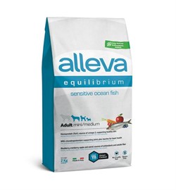 Alleva Equilibrium Sensitive Ocean Fish Adult Mini/medium с океанической рыбой для собак мелких и средних пород - фото 32163