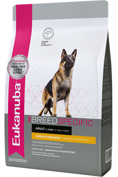 Eukanuba  Breed Specific Dry Dog Food For German Shepherd Chicken корм для немецких овчарок (10 кг) - фото 34831