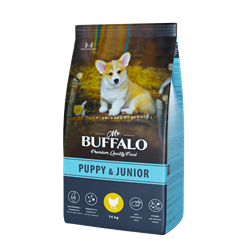 Сухой корм для щенков и юниоров Mr.Buffalo PUPPY & JUNIOR, курица - фото 37078