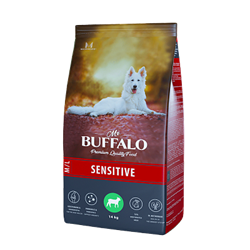 Сухой корм для собак средних и крупных пород Mr.Buffalo SENSITIVE, ягненок - фото 37086