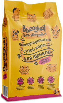 Выгодно Сухой полнорационный корм для щенков крупных пород «МЯСНОЕ ассорти» - фото 38532