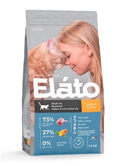 Elato Holistic для кастрированных котов, стерилизованных и малоактивных кошек - фото 39207