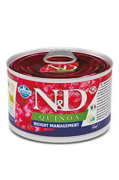 N&D DOG QUINOA WEIGHT MANAGEMENT MINI (с киноа, для контроля веса) - фото 41983