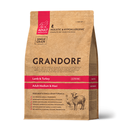 Grandorf Lamb & Tyrkey Medium & Maxi (Ягненок с индейкой для взрослых собак средних и крупных пород - фото 44642