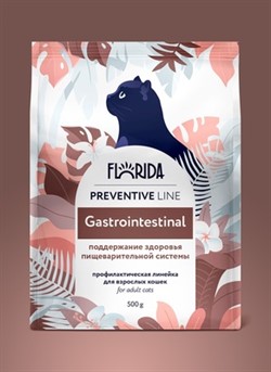 Florida Preventive Line Gastrointestinal сухой корм для кошек "Поддержание здоровья пищеварительной системы" - фото 44747