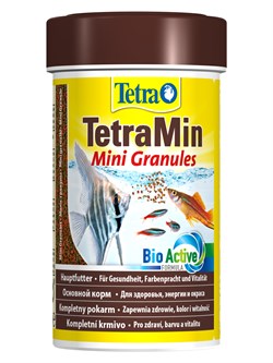 TetraMin Mini Granules корм в mini гранулах для молоди и мелких рыб 100 мл - фото 55943