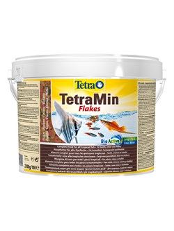 TetraMin корм для всех видов рыб в виде хлопьев 10 л (ведро) - фото 55972