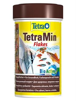 TetraMin корм для всех видов рыб в виде хлопьев 100 мл - фото 55975