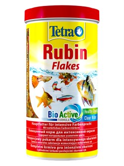 TetraRubin корм в хлопьях для улучшения окраса всех видов рыб 1 л - фото 56111