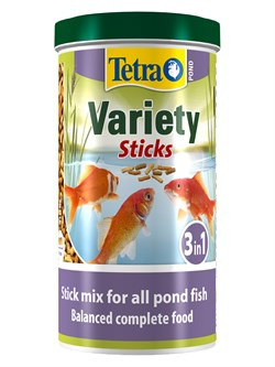 Tetra Pond Variety Sticks корм для прудовых рыб (3 вида палочек) 1 л - фото 56580