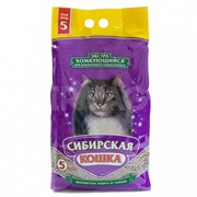 Сибирская кошка Экстра Комкующийся наполнитель для длинношерстных кошек, 5л