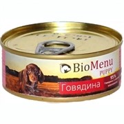 Био Меню  консервы д/щенков Говядина