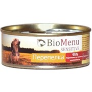 Био Меню  Сенситив консервы д/собак Перепелка