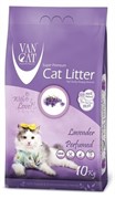 VAN CAT Комкующийся наполнитель без пыли с ароматом Лаванды, пакет (Lavender)