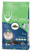 VAN CAT Комкующийся наполнитель без пыли с ароматом Соснового леса, пакет (Pine) САЛАТОВЫЙ