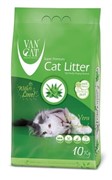 VAN CAT Комкующийся наполнитель без пыли с ароматом Алоэ вера , пакет (Aloe Vera)