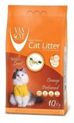 VAN CAT Комкующийся наполнитель без пыли с ароматом Апельсина, пакет (Orange)