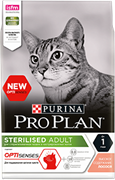 PRO PLAN® Sterilised для стерилизованных кошек (для поддержания органов чувств), с лососем