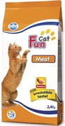FARMINA FUN CAT Сухой корм для взрослых кошек мясной Meat