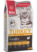 BLITZ  ADULT CATS TURKEY корм для кошек с Индейкой