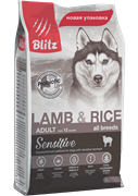 BLITZ ADULT Lamb & Rice корм для собак