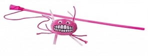 Rogz Плюшевая игрушка-дразнилка Flossy Grinz с кошачьей мятой, розовая