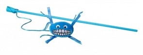 Rogz Плюшевая игрушка-дразнилка Flossy Grinz с кошачьей мятой, голубая
