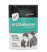 ProBalance 1'st Diet для котят с кроликом в желе, пауч 85 гр