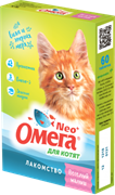 Омега Neo+ Лакомство мультивитаминное д/котят Веселый малыш с пребиотиком и таурином