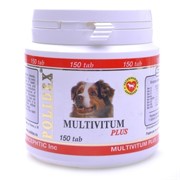 Полидекс Multivitum plus д/щенков и собак, поливитаминно-минеральный комплекс 150таб