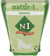 N1 комкующийся наполнитель Naturel "Молоко"