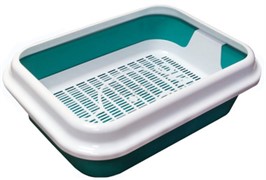 Zooexpress  11161 туалет МЕГАКИС с сеткой и рамкой 46*34,5*14 см