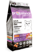 ProBalance Gourmet Diet корм сухой д/кош. с говядиной и кроликом, 10 кг