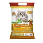 Homecat кукурузный комкующийся наполнитель "Эколайн"