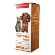 ГЕПАТОВЕТ АКТИВ суспензия оральная д/собак и кошек, фл.50мл+шприц-дозатор