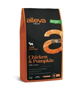 Alleva Natural Adult Chicken & Pumpkin Mini с курицей и тыквой для собак миниатюрных пород