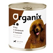 Organix консервы для собак Сочная утка с печенью и тыквой