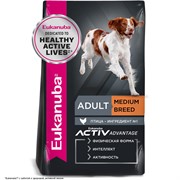 Eukanuba Dog корм для взрослых собак средних пород с курицей