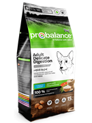 ProBalance Delicate Digestion Корм сухой для взрослых собак всех пород лосось-рис 15 кг
