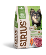 Сухой корм Sirius (Сириус) для взрослых собак мелких пород говядина и рис