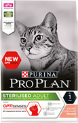 PRO PLAN® Sterilised для стерилизованных кошек (для поддержания органов чувств), с лососем 10 кг